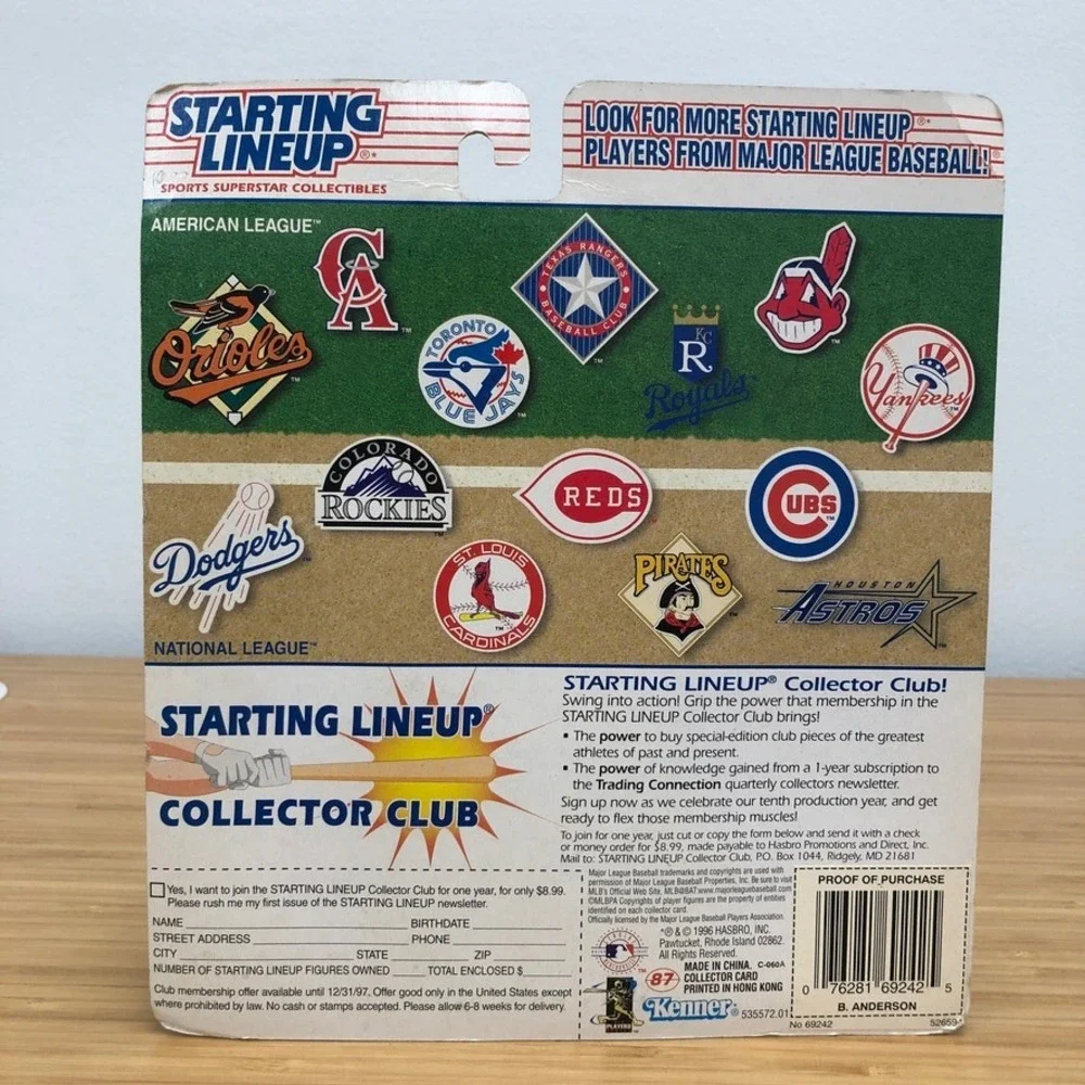 Starting Lineup Brady Anderson Action Figure Unisex Fans White 1997 Orioles‎